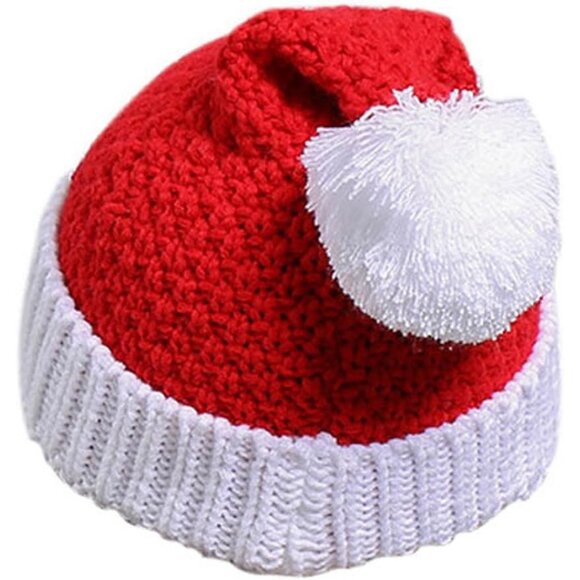 Christmas Santa Hat for Adult Women Men Kids Girl Boy Xmas Ski Knit Warm Hat Fes - Picture 3 of 7